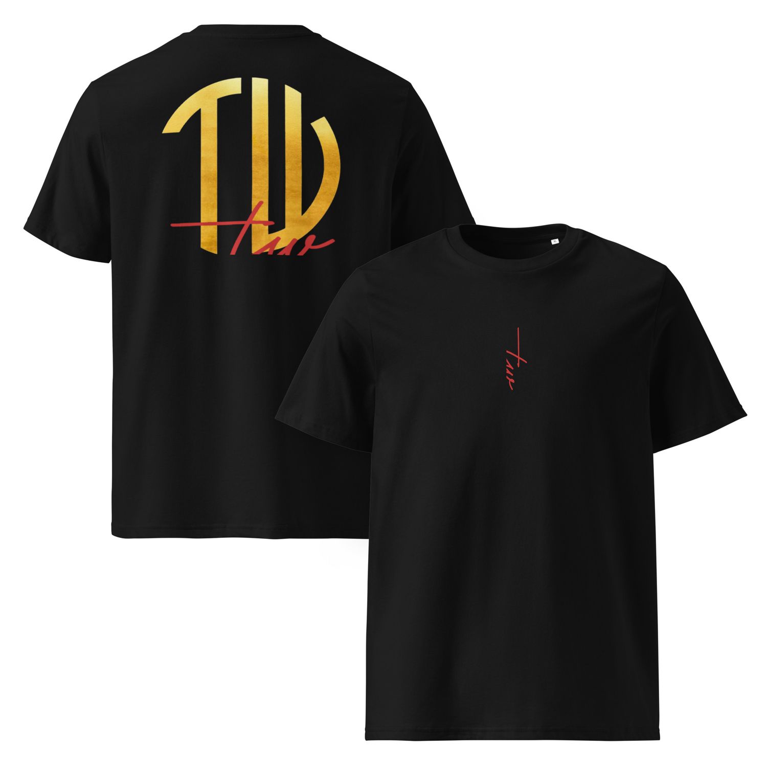 The Wuff® Sun V1 | Unisex Bio-T-Shirt mit Rippkragen