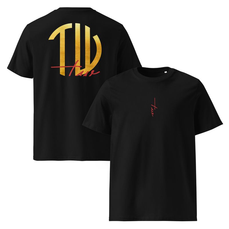 The Wuff® Sun V1 | Unisex Bio-T-Shirt mit Rippkragen