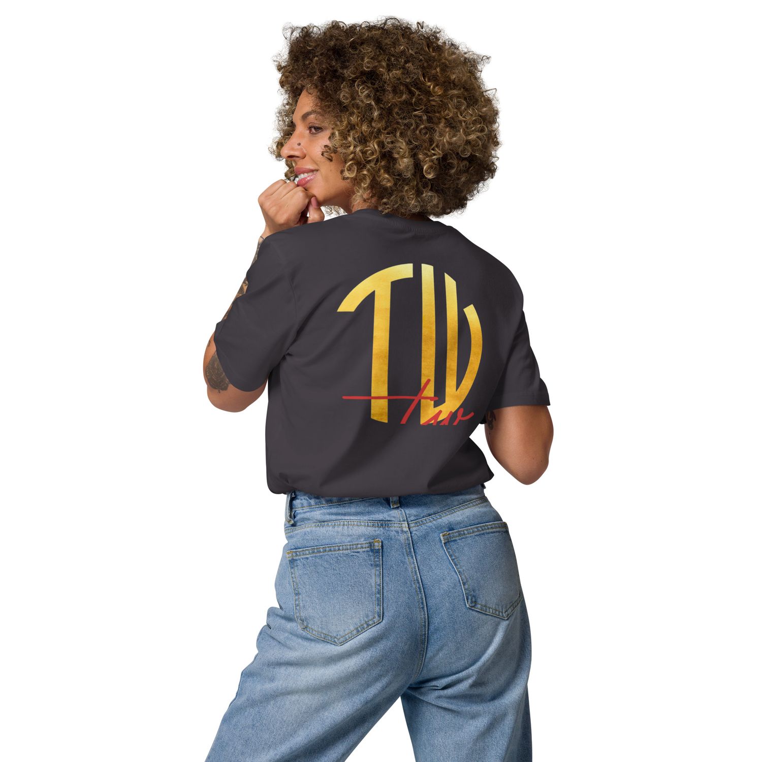 The Wuff® Sun V1 | Unisex Bio-T-Shirt mit Rippkragen