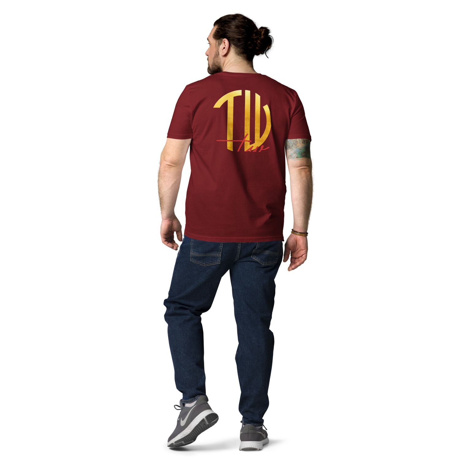 The Wuff® Sun V1 | Unisex Bio-T-Shirt mit Rippkragen