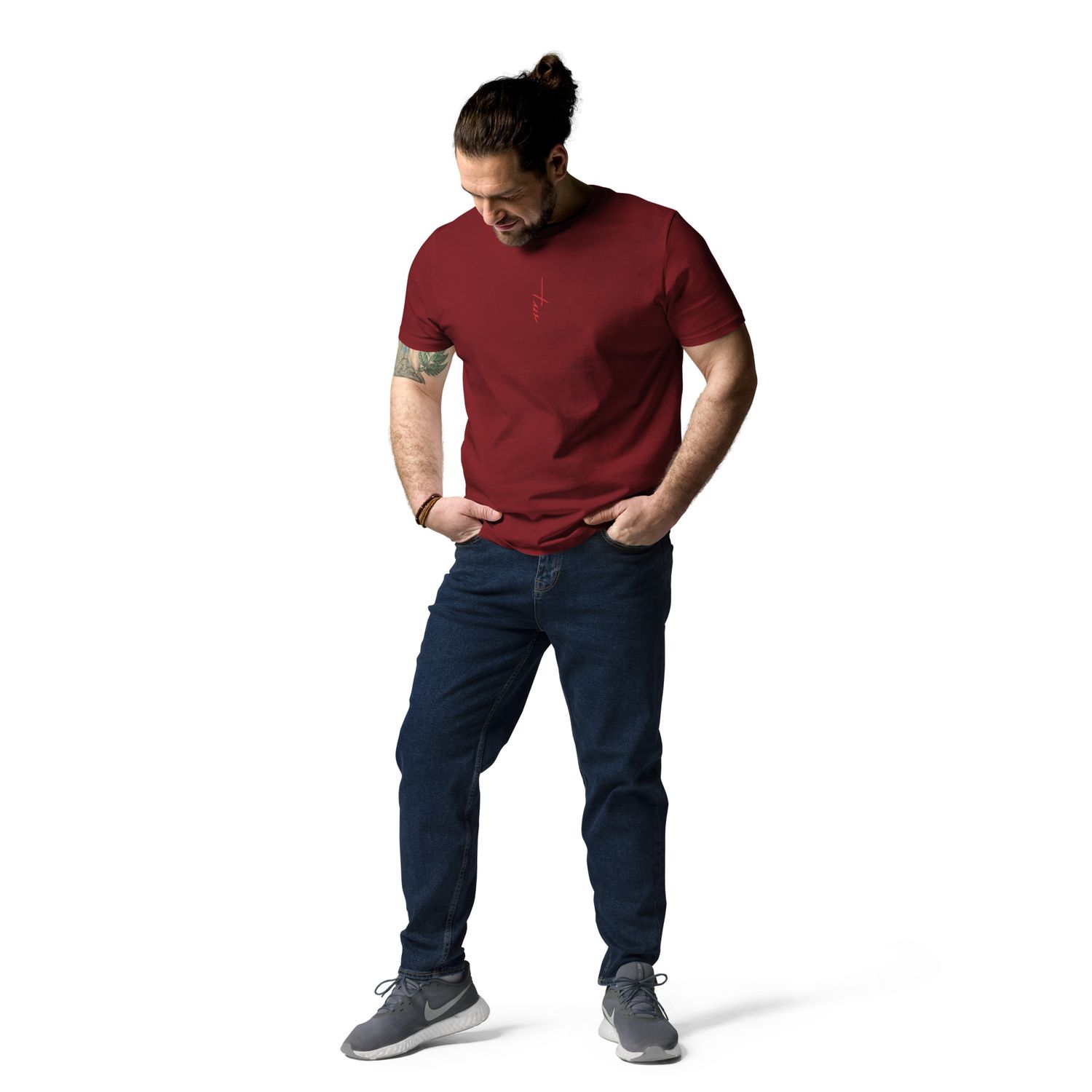 The Wuff® Sun V1 | Unisex Bio-T-Shirt mit Rippkragen