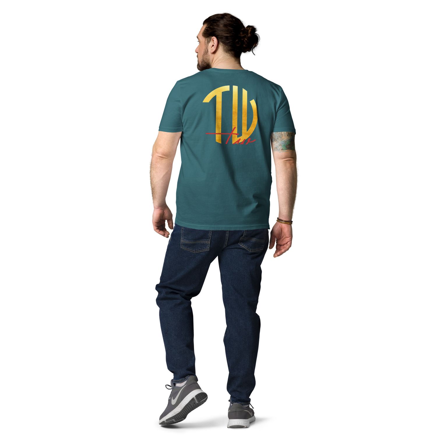 The Wuff® Sun V1 | Unisex Bio-T-Shirt mit Rippkragen
