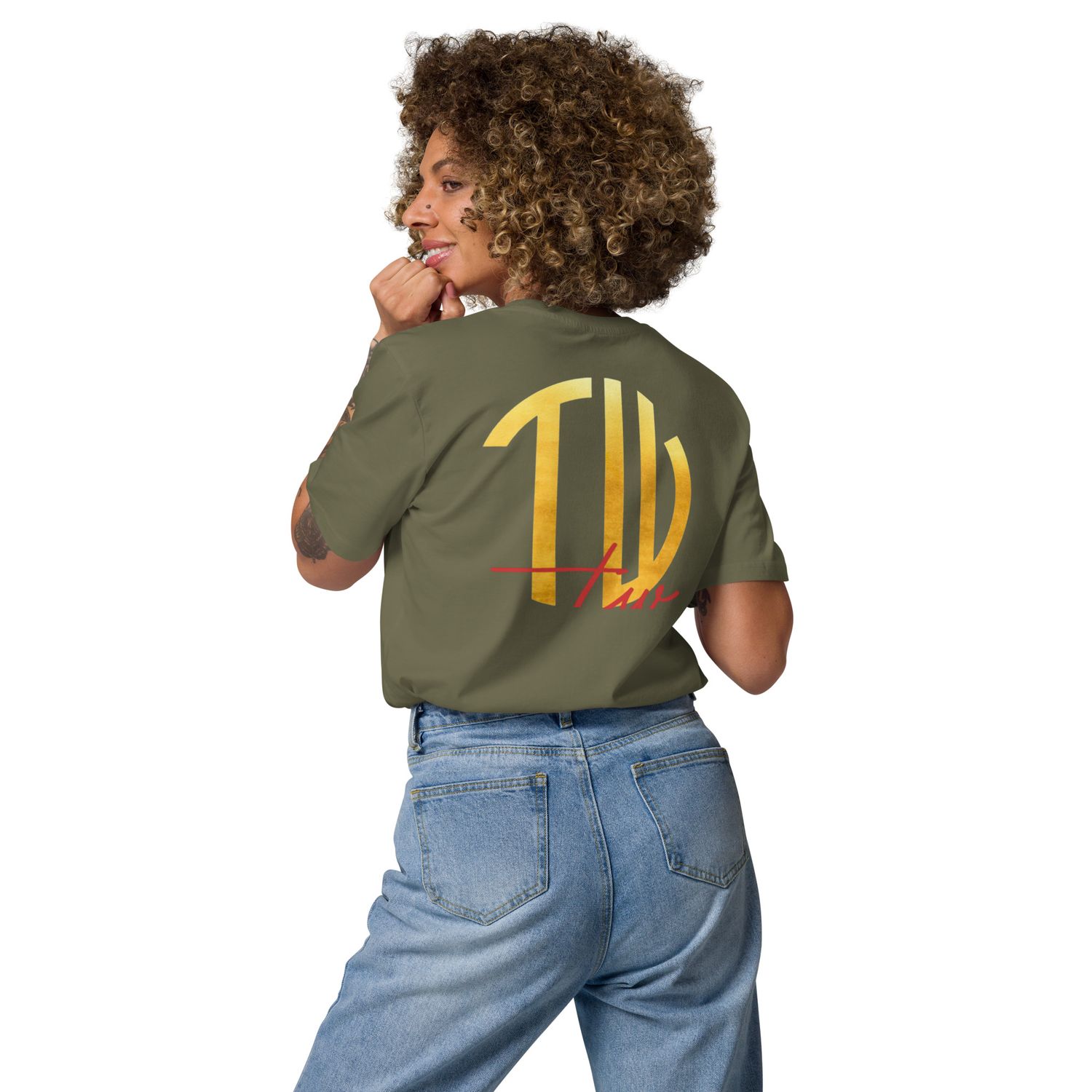 The Wuff® Sun V1 | Unisex Bio-T-Shirt mit Rippkragen