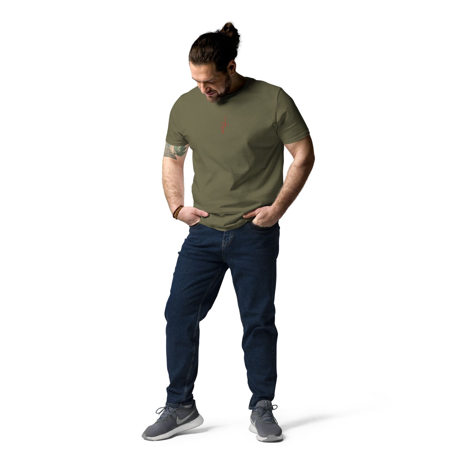 The Wuff® Sun V1 | Unisex Bio-T-Shirt mit Rippkragen