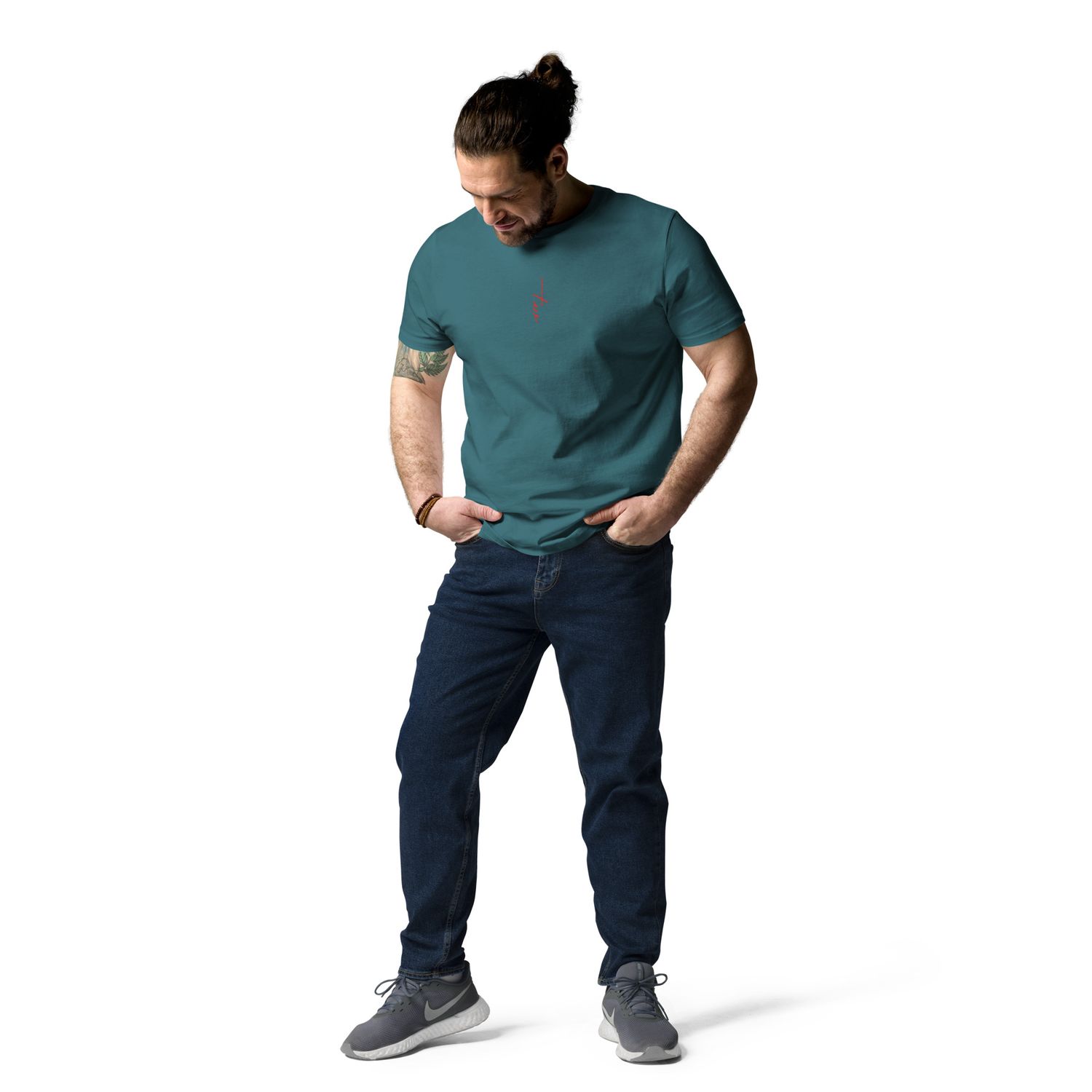 The Wuff® Sun V1 | Unisex Bio-T-Shirt mit Rippkragen