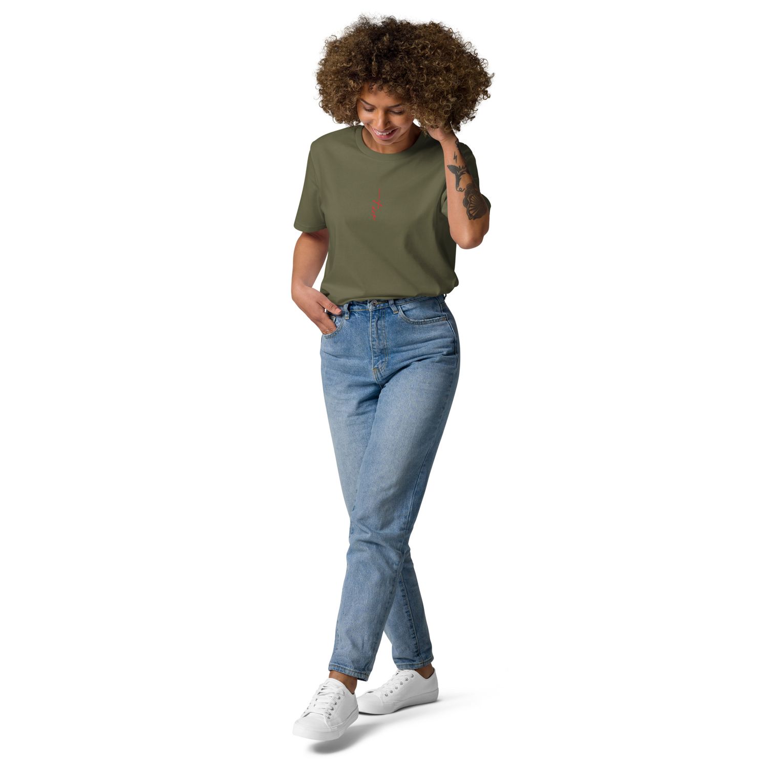 The Wuff® Sun V1 | Unisex Bio-T-Shirt mit Rippkragen