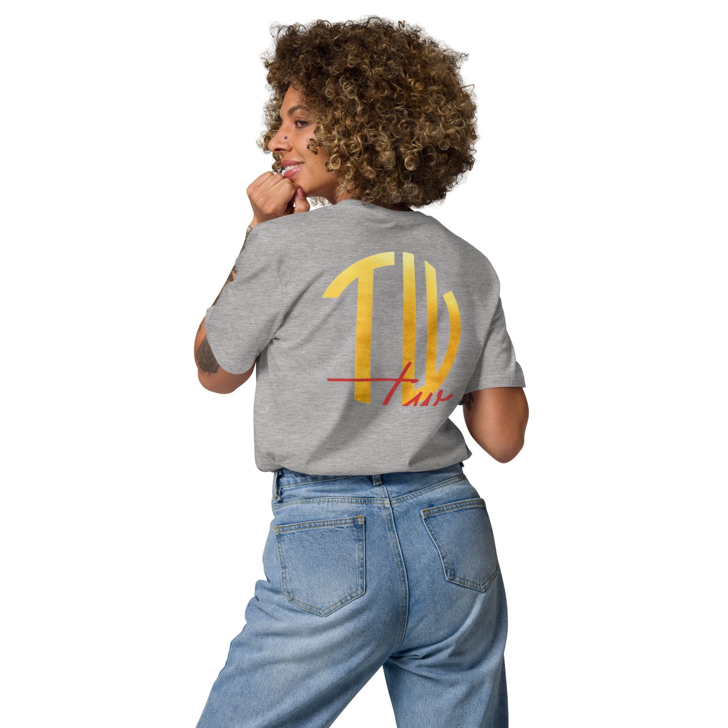 The Wuff® Sun V1 | Unisex Bio-T-Shirt mit Rippkragen