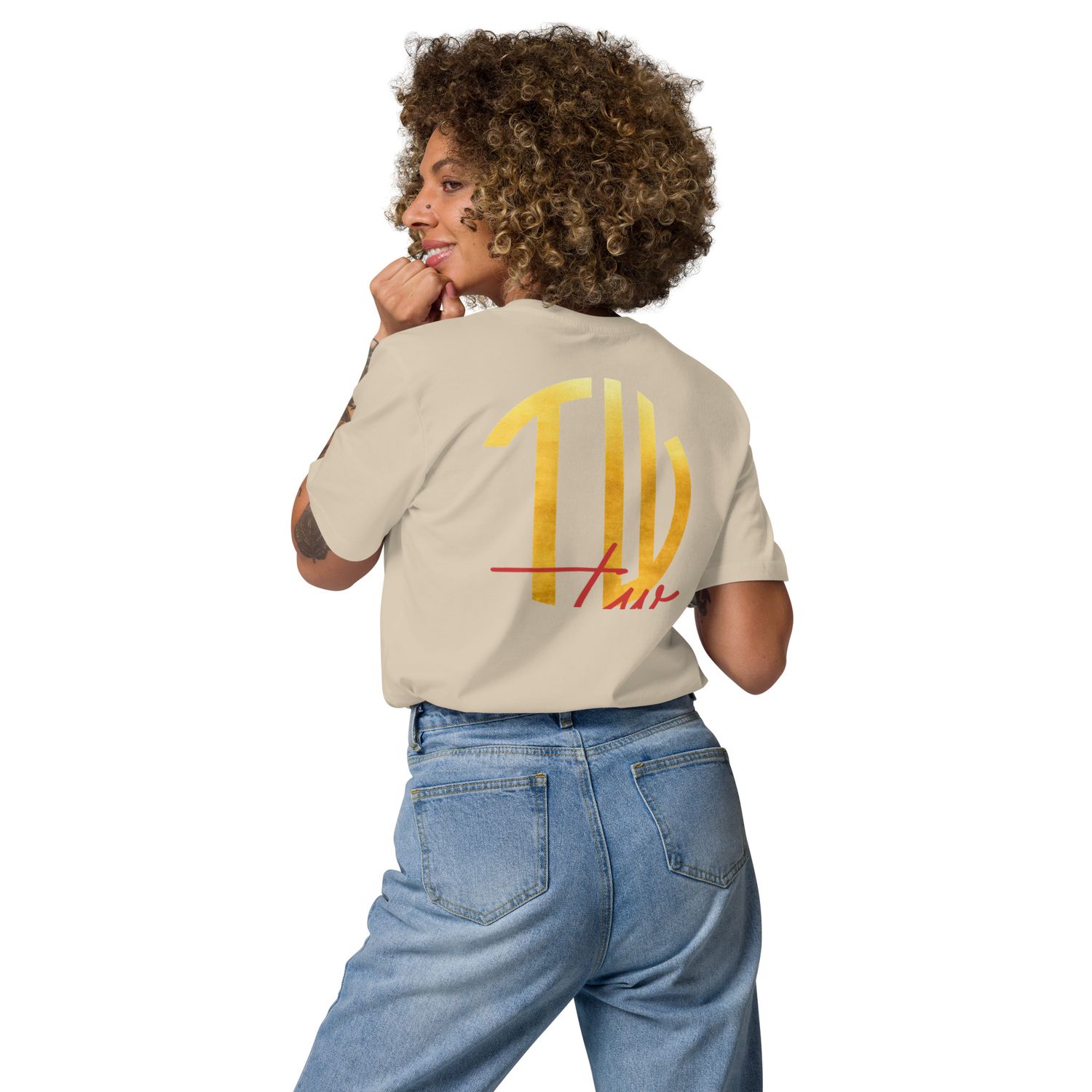 The Wuff® Sun V1 | Unisex Bio-T-Shirt mit Rippkragen