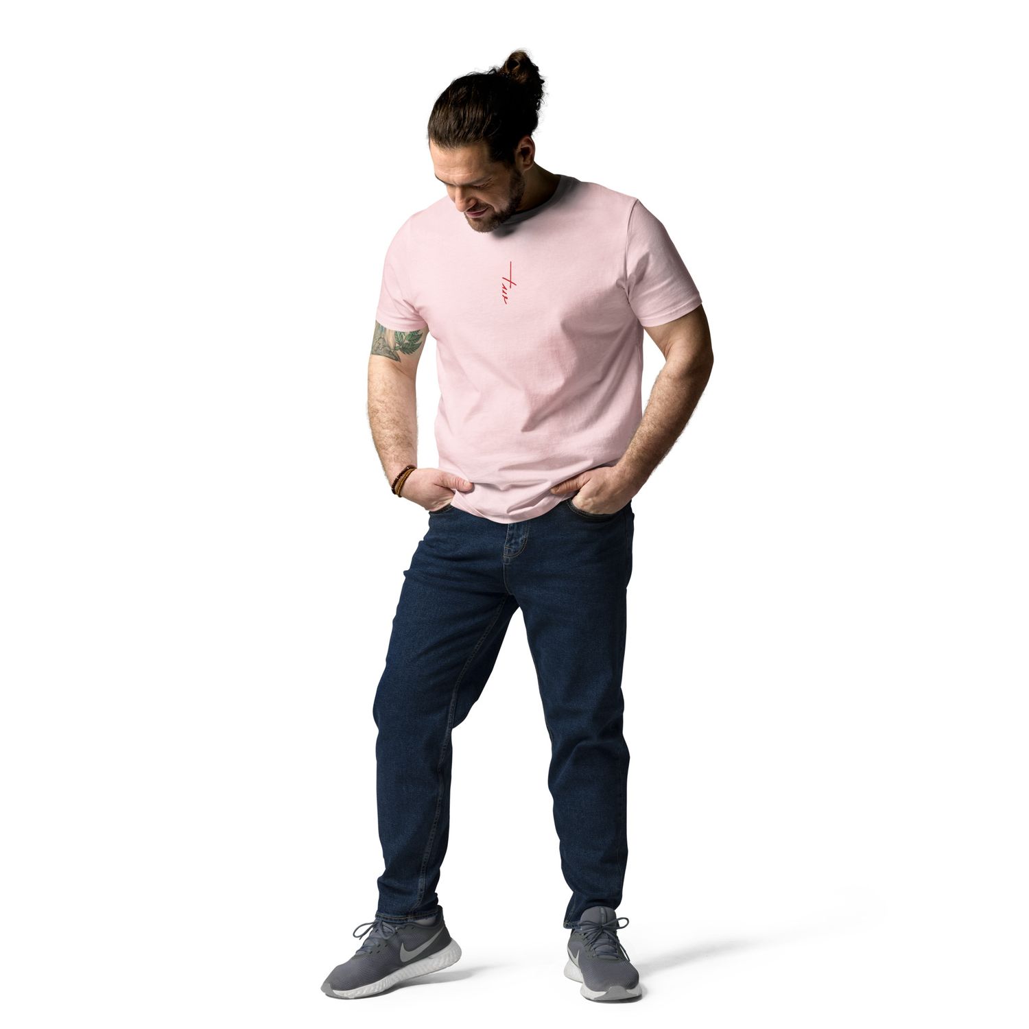 The Wuff® Sun V1 | Unisex Bio-T-Shirt mit Rippkragen