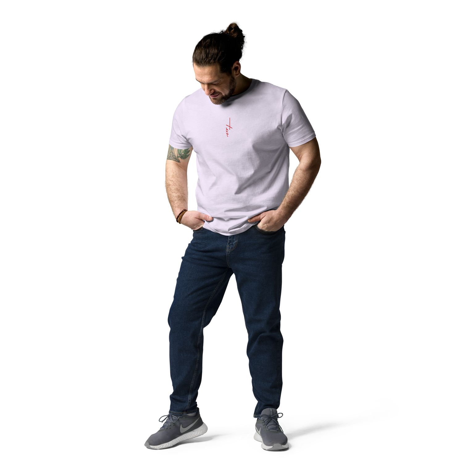 The Wuff® Sun V1 | Unisex Bio-T-Shirt mit Rippkragen
