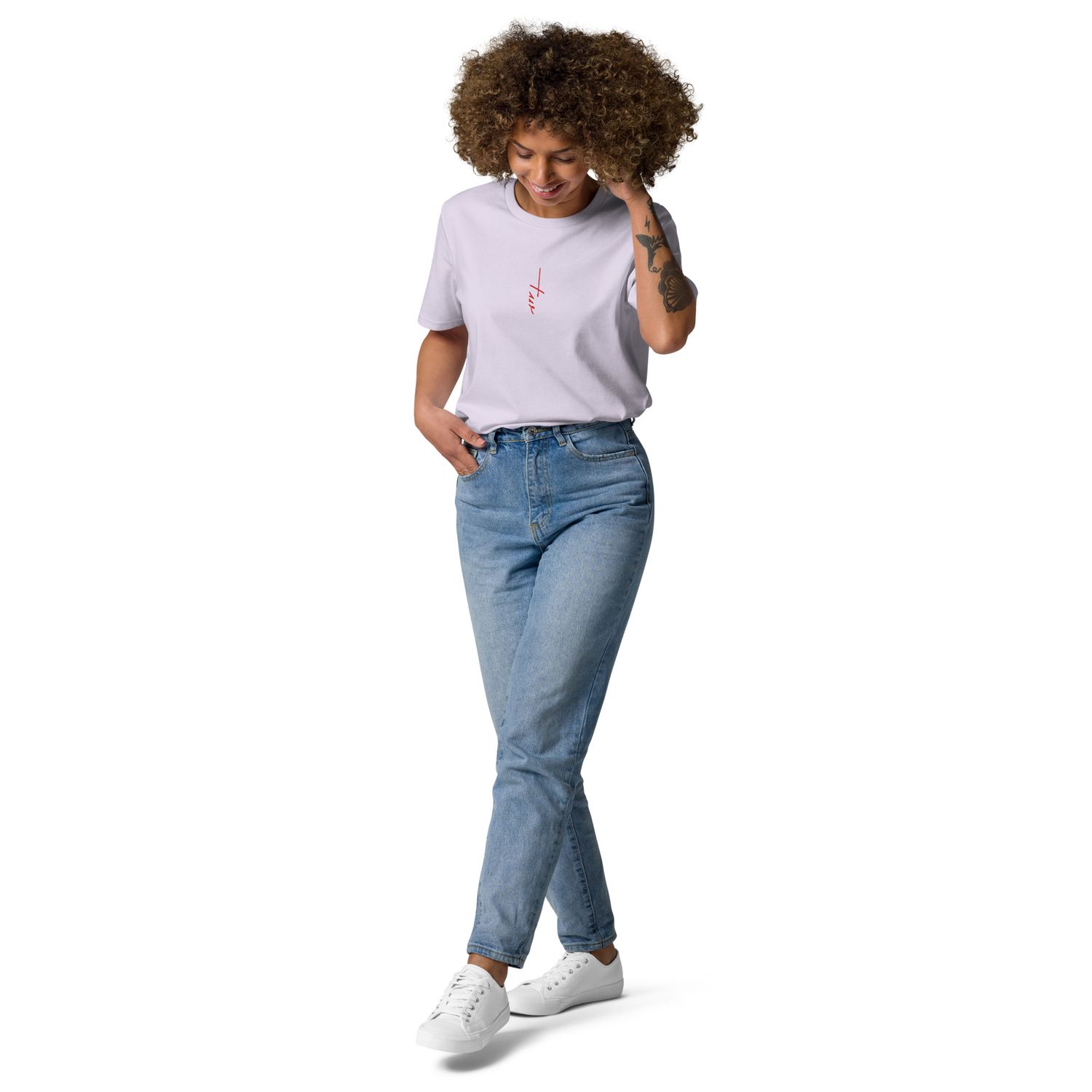 The Wuff® Sun V1 | Unisex Bio-T-Shirt mit Rippkragen