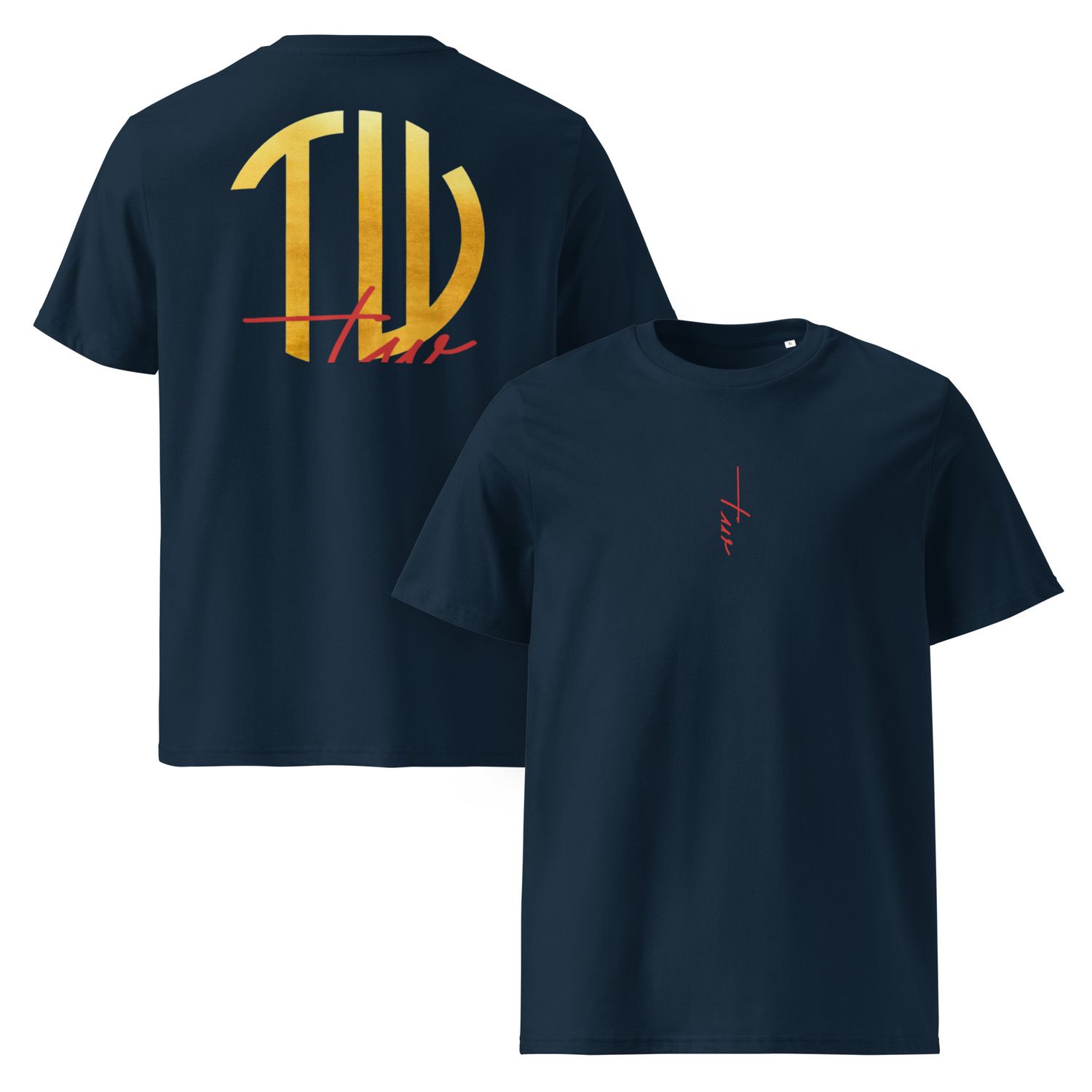The Wuff® Sun V1 | Unisex Bio-T-Shirt mit Rippkragen