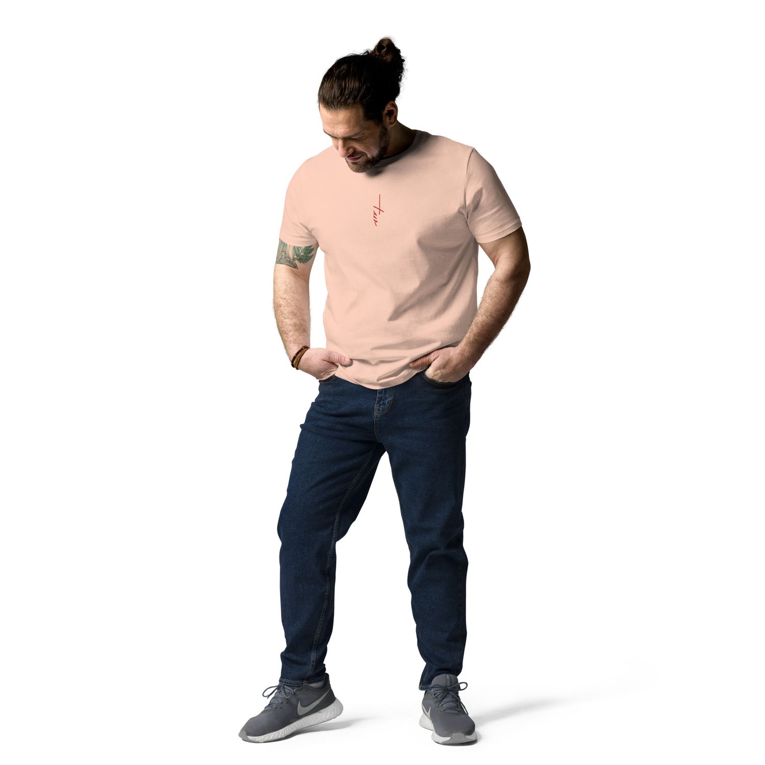 The Wuff® Sun V1 | Unisex Bio-T-Shirt mit Rippkragen