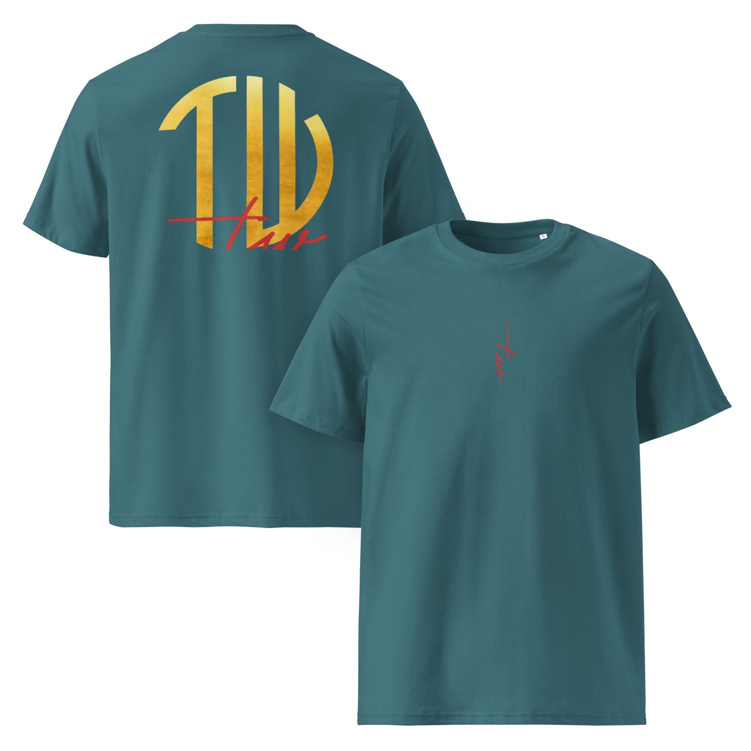 The Wuff® Sun V1 | Unisex Bio-T-Shirt mit Rippkragen