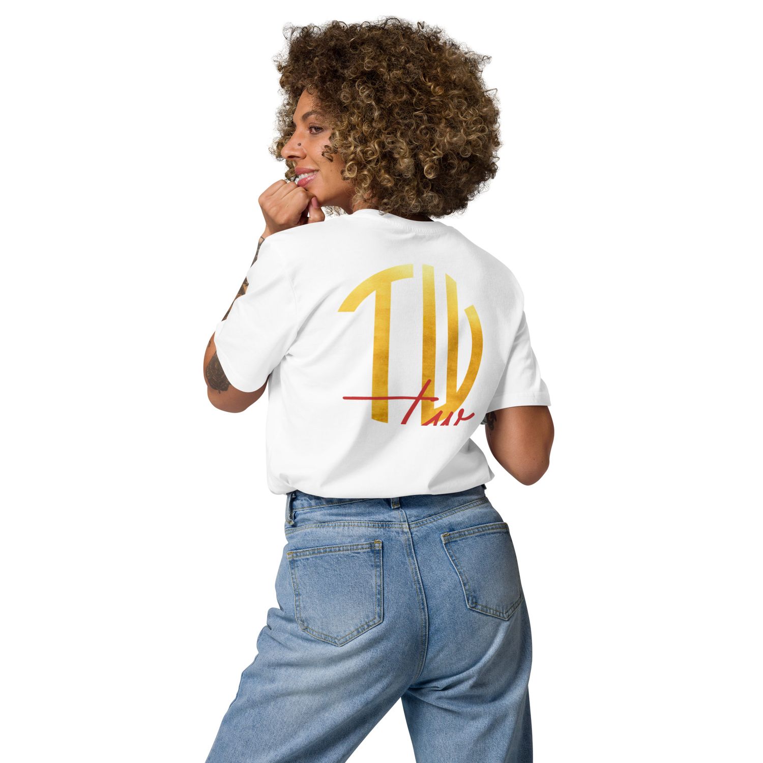 The Wuff® Sun V1 | Unisex Bio-T-Shirt mit Rippkragen