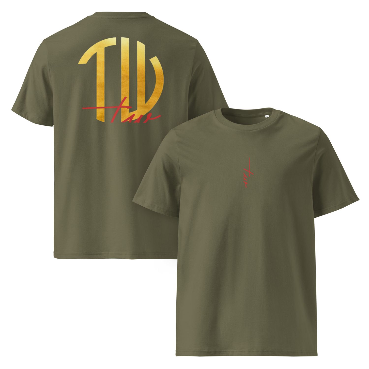 The Wuff® Sun V1 | Unisex Bio-T-Shirt mit Rippkragen