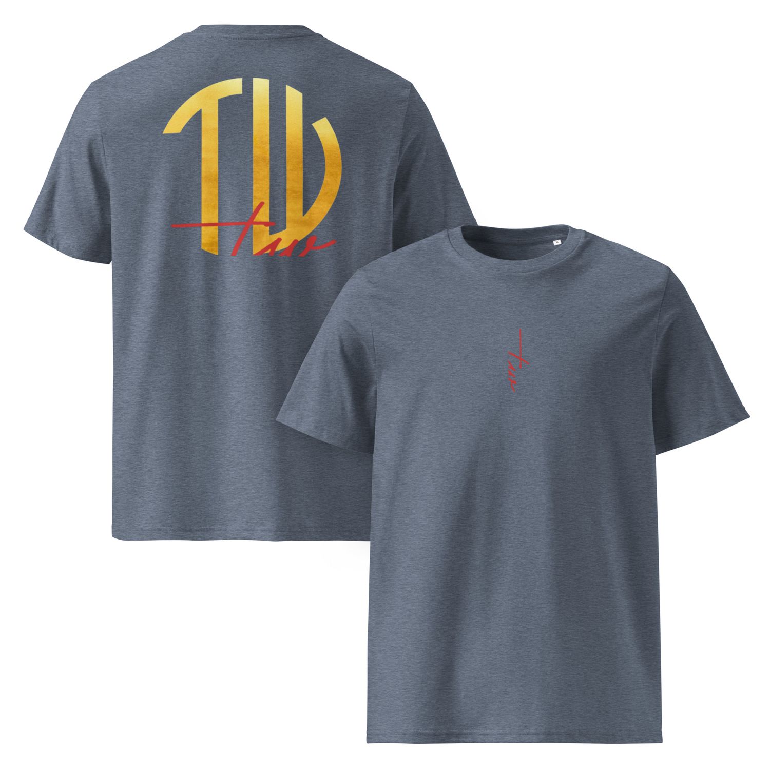 The Wuff® Sun V1 | Unisex Bio-T-Shirt mit Rippkragen