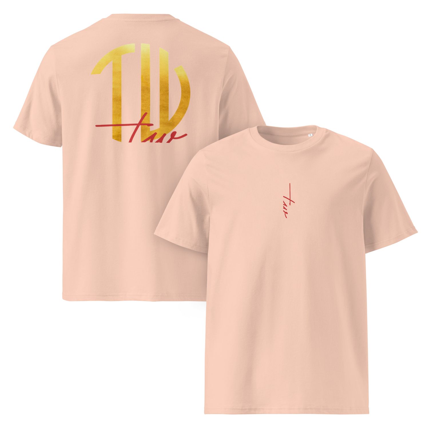 The Wuff® Sun V1 | Unisex Bio-T-Shirt mit Rippkragen