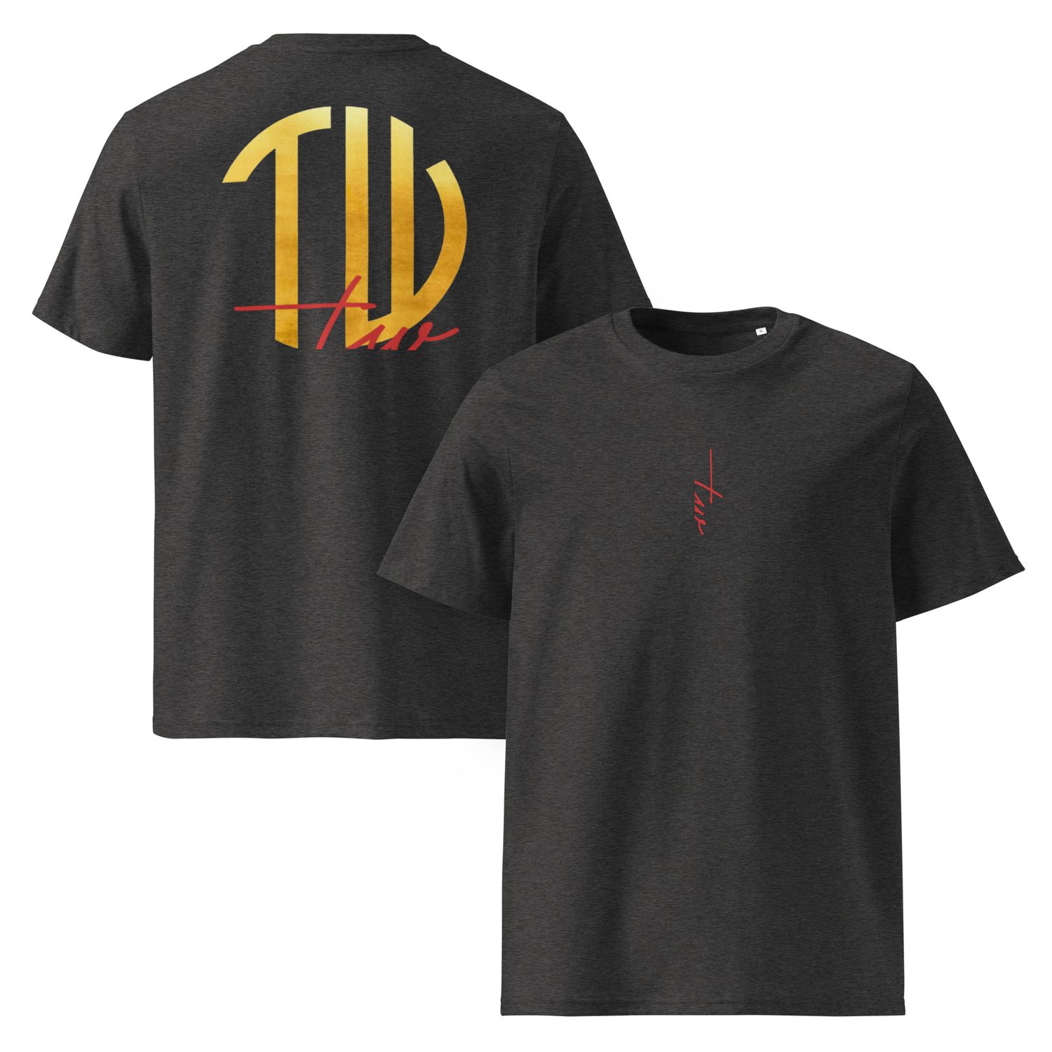 The Wuff® Sun V1 | Unisex Bio-T-Shirt mit Rippkragen