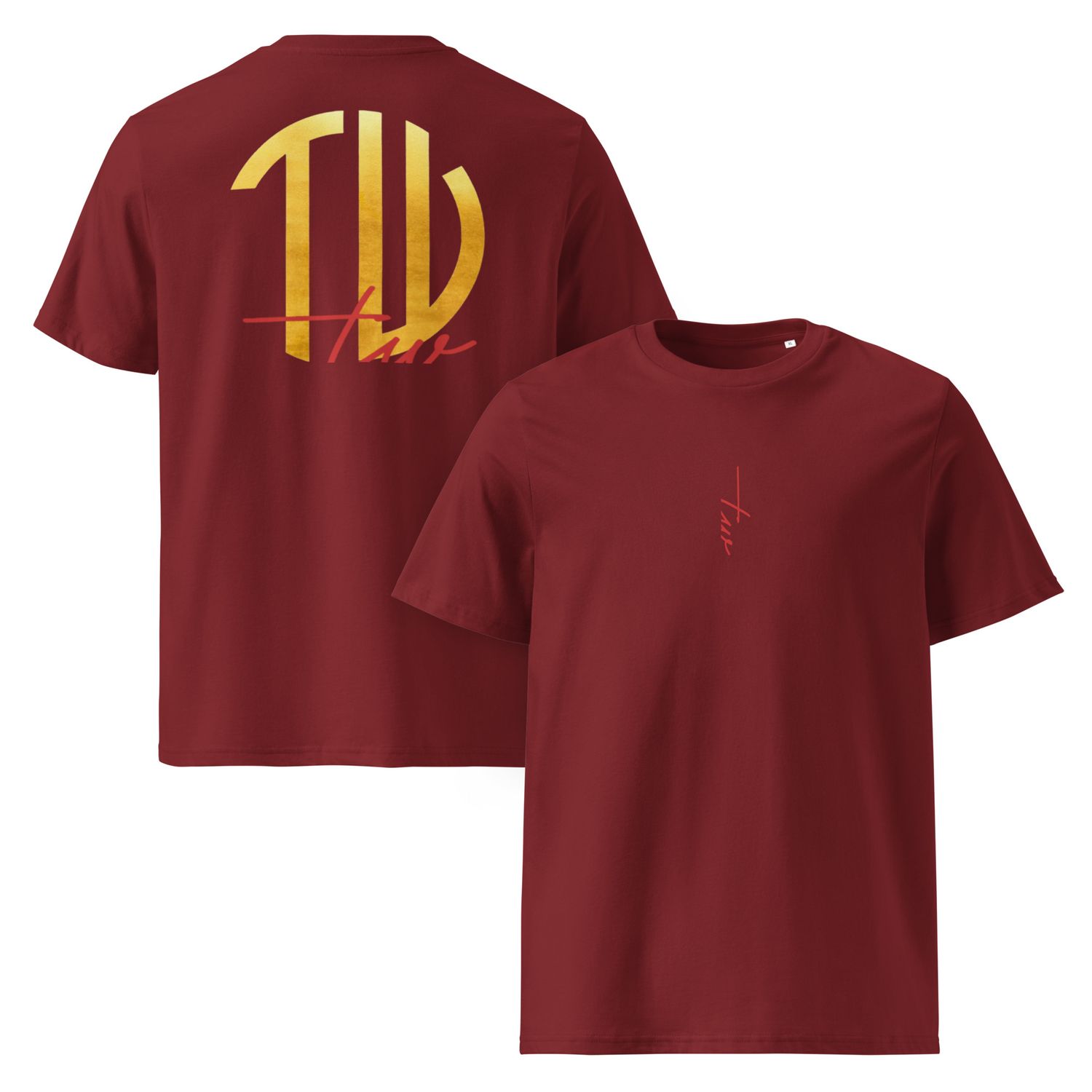 The Wuff® Sun V1 | Unisex Bio-T-Shirt mit Rippkragen