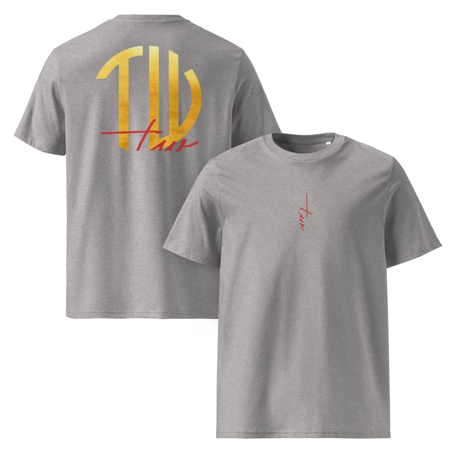 The Wuff® Sun V1 | Unisex Bio-T-Shirt mit Rippkragen