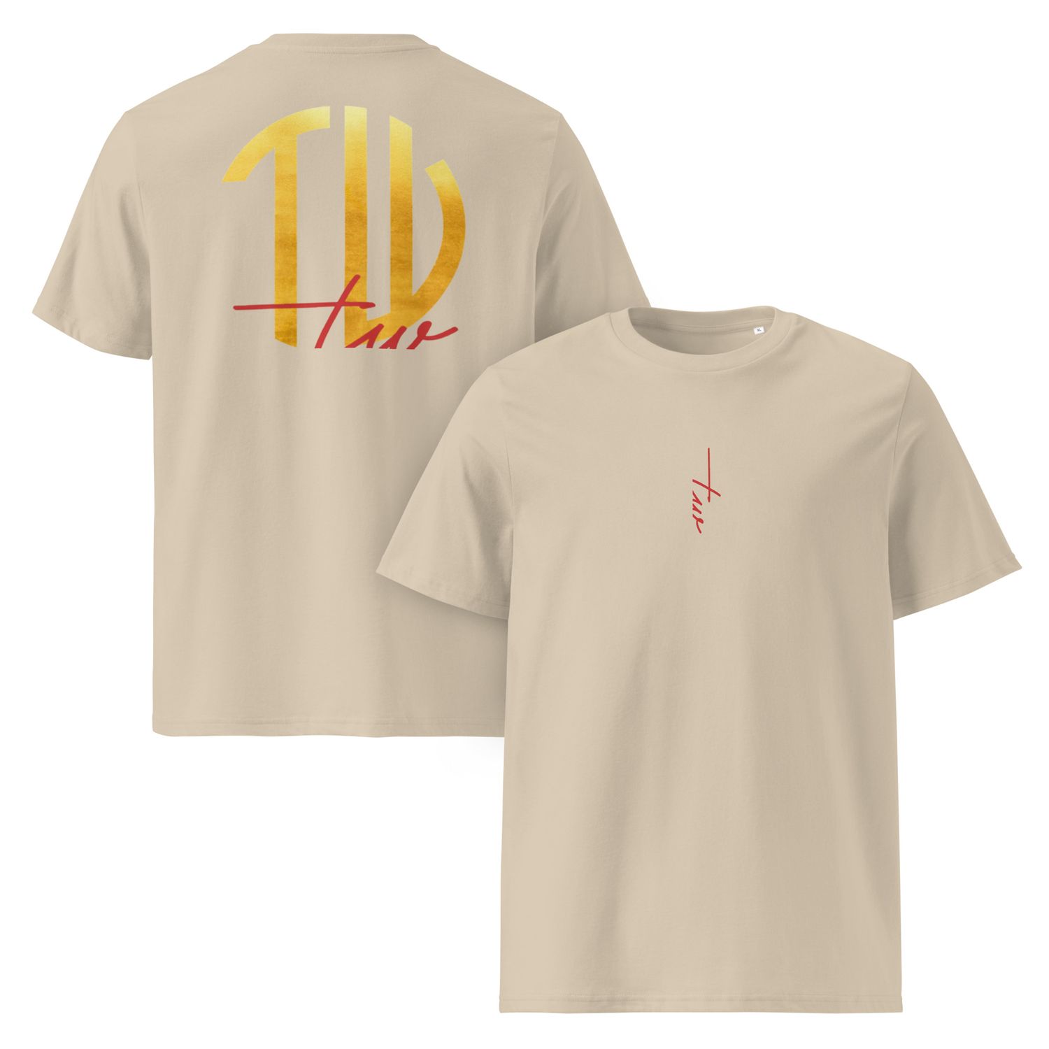 The Wuff® Sun V1 | Unisex Bio-T-Shirt mit Rippkragen