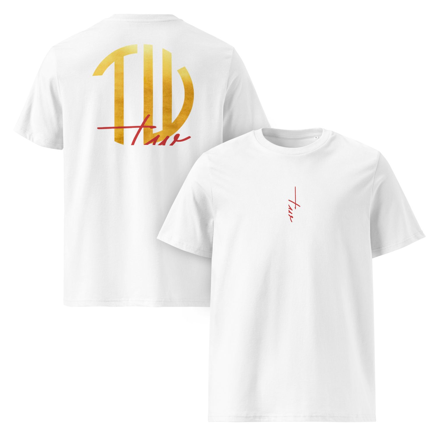 The Wuff® Sun V1 | Unisex Bio-T-Shirt mit Rippkragen