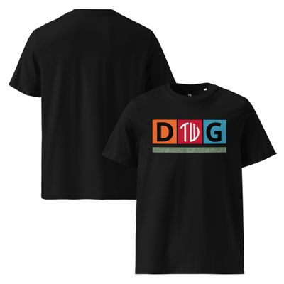 The Wuff® Crazy D.O.G. | Unisex Bio-T-Shirt mit Rippkragen