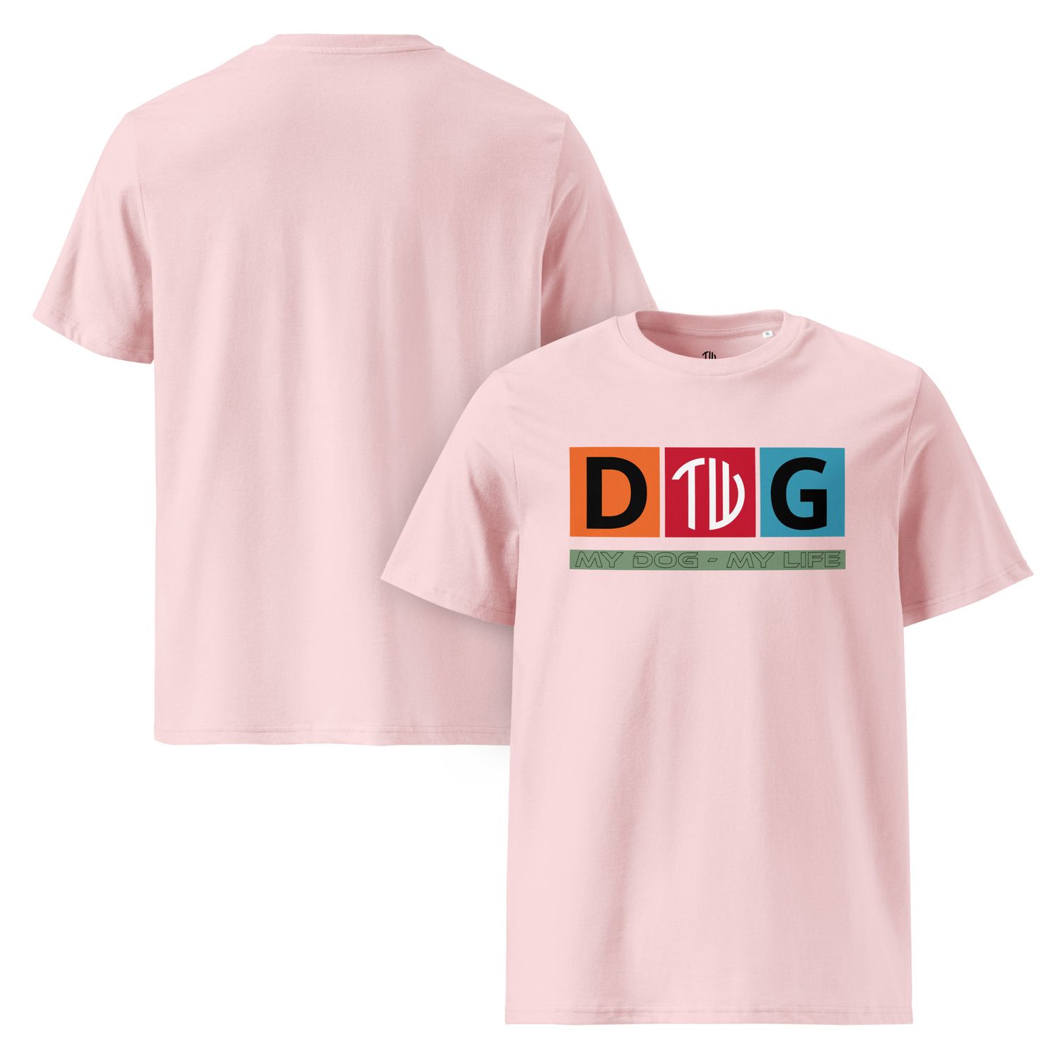 The Wuff® Crazy D.O.G. | Unisex Bio-T-Shirt mit Rippkragen
