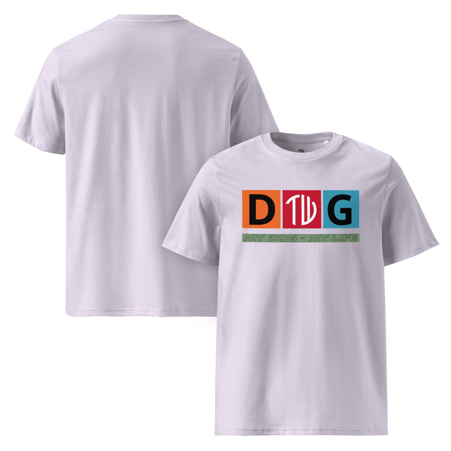 The Wuff® Crazy D.O.G. | Unisex Bio-T-Shirt mit Rippkragen