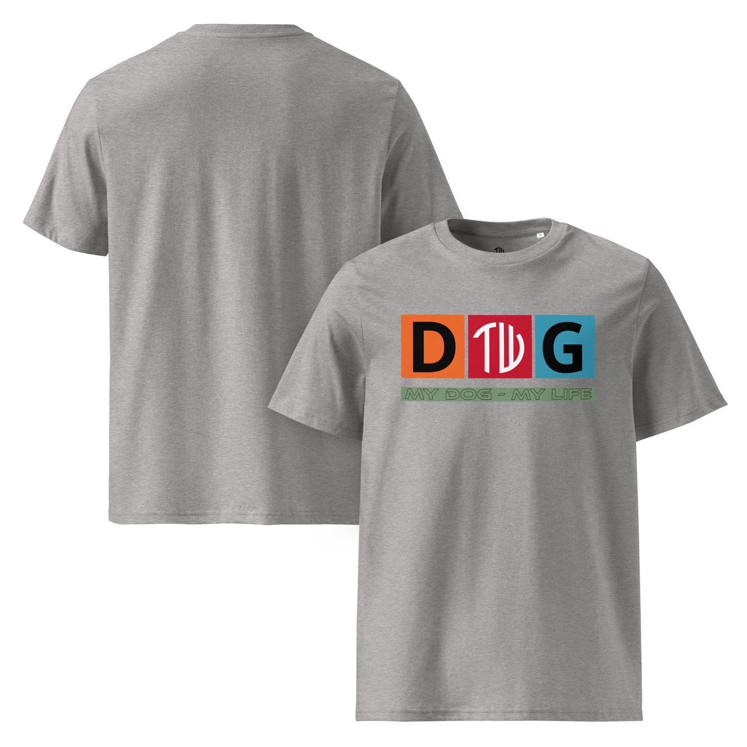 The Wuff® Crazy D.O.G. | Unisex Bio-T-Shirt mit Rippkragen