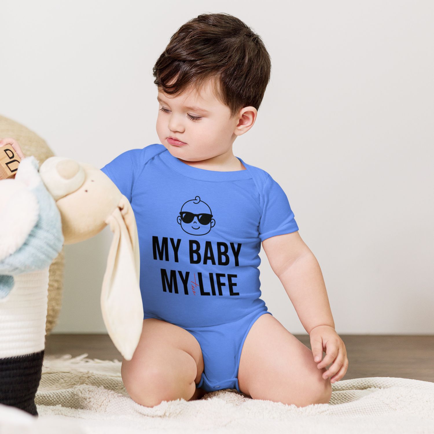 Kurzärmliger Premium Baby-Einteiler