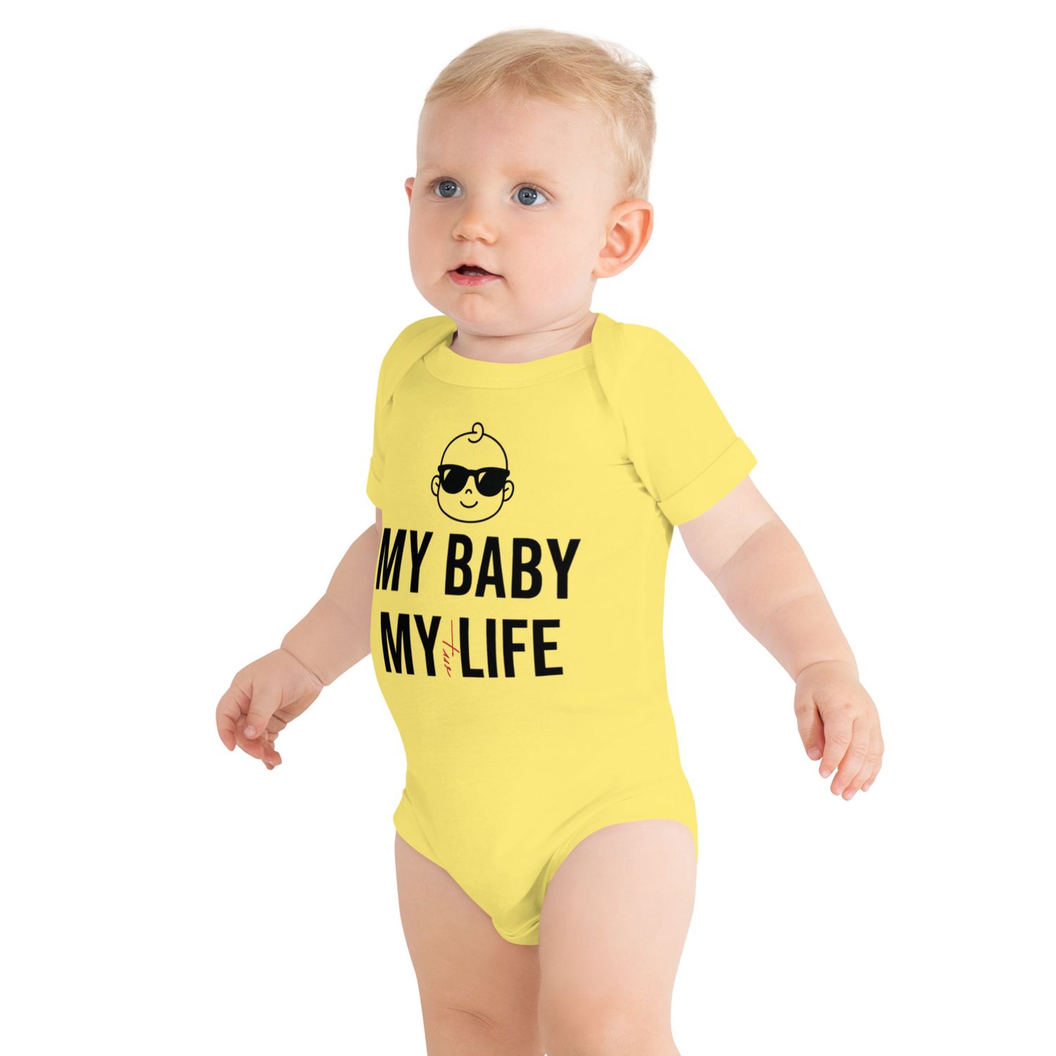Kurzärmliger Premium Baby-Einteiler