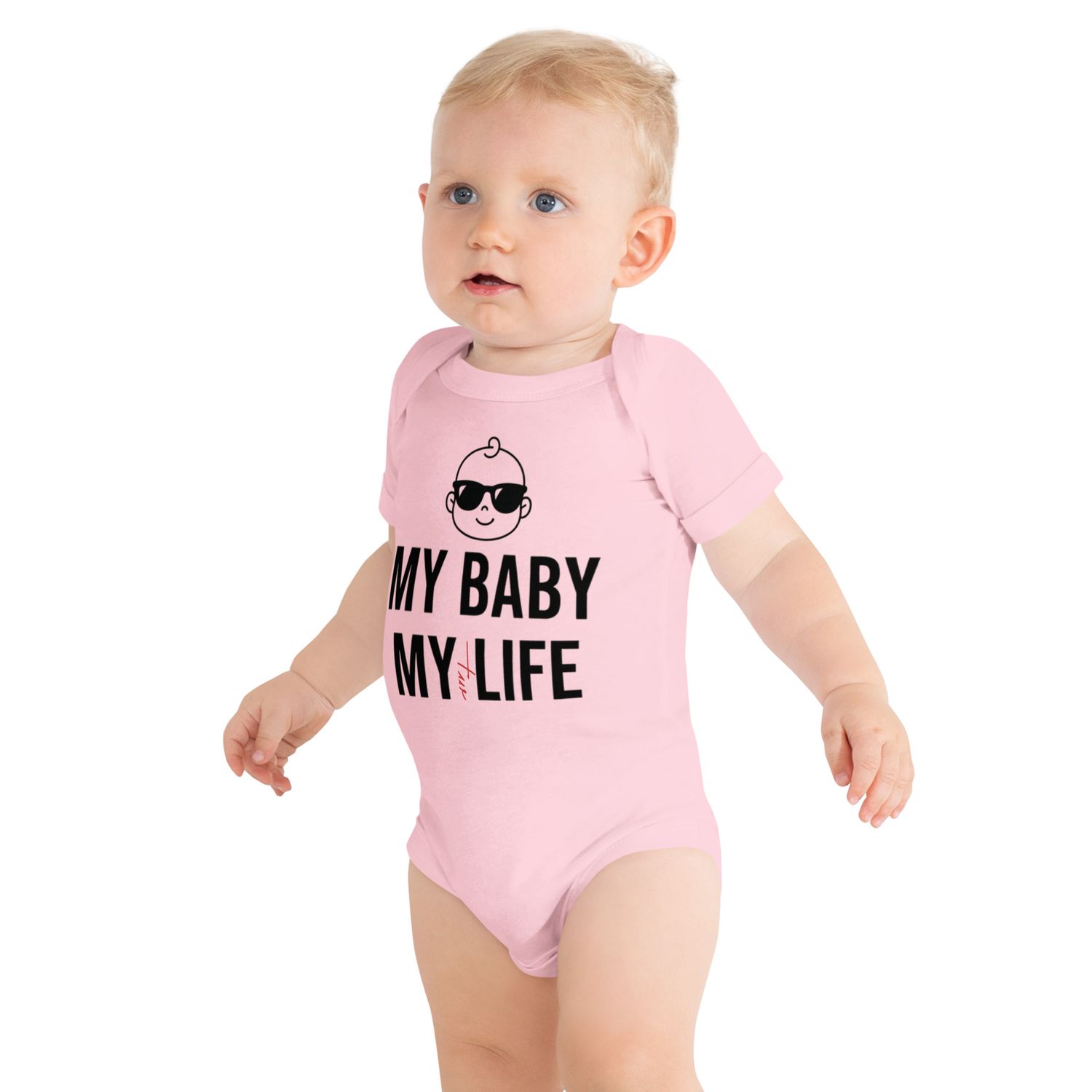 Kurzärmliger Premium Baby-Einteiler
