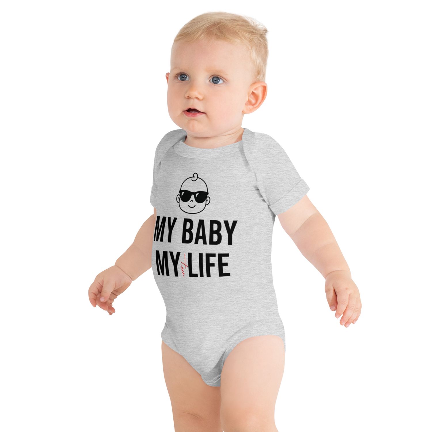 Kurzärmliger Premium Baby-Einteiler
