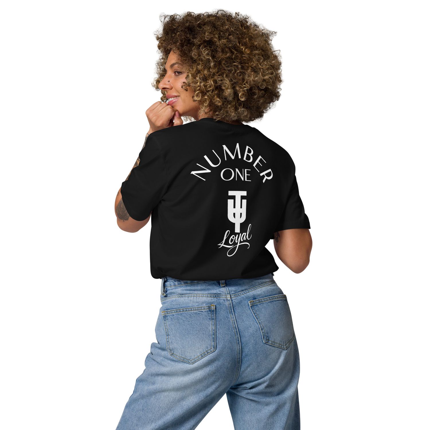 T.U.T. / TW UNITE NO.One | Unisex Bio-T-Shirt mit Rippkragen