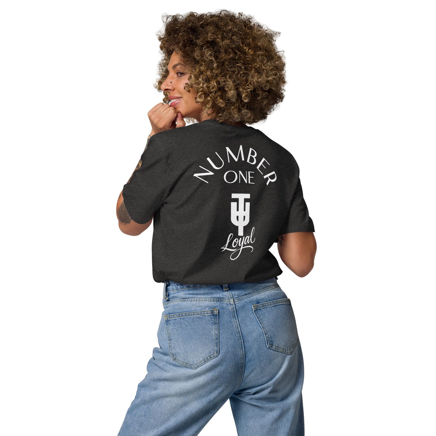 T.U.T. / TW UNITE NO.One | Unisex Bio-T-Shirt mit Rippkragen