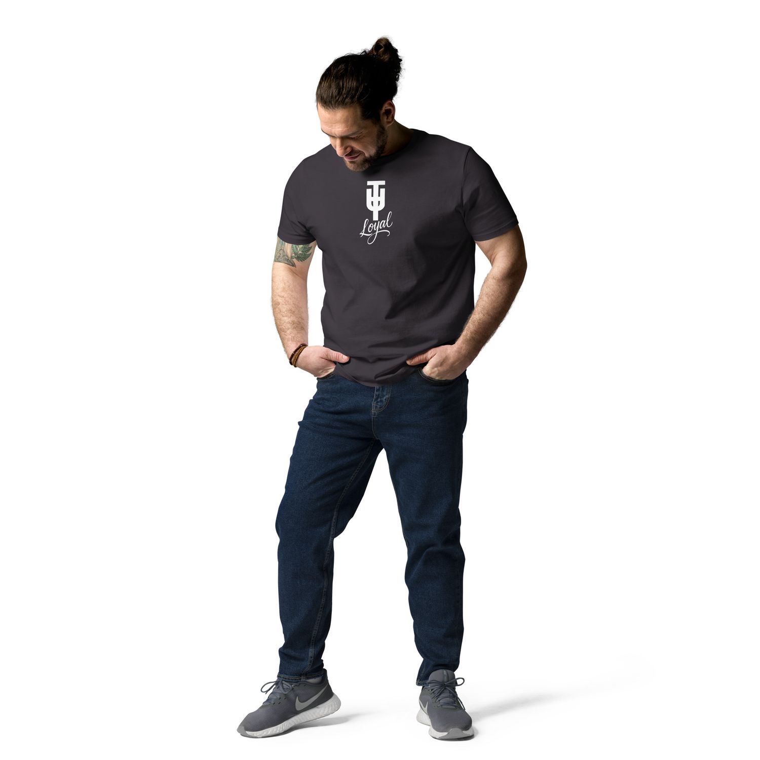 T.U.T. / TW UNITE NO.One | Unisex Bio-T-Shirt mit Rippkragen