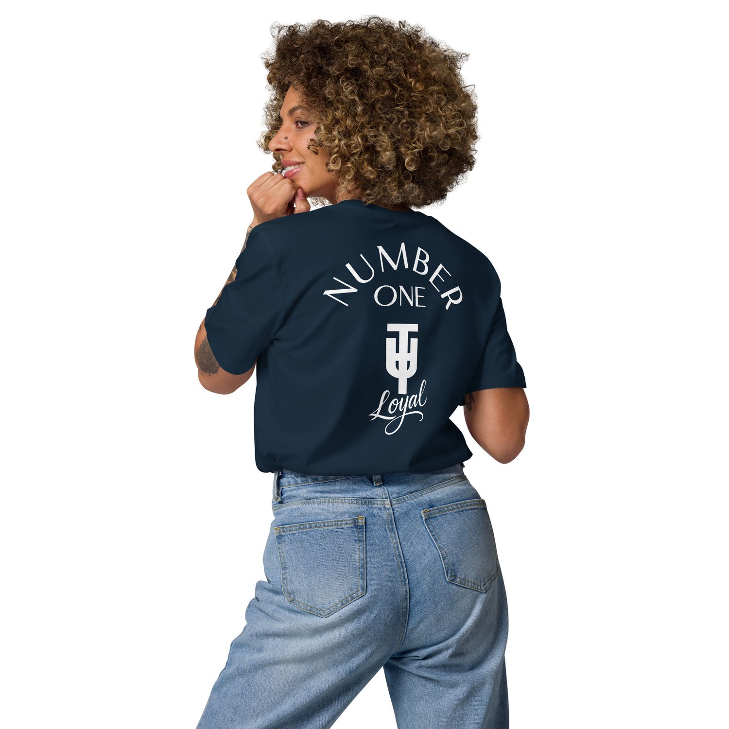 T.U.T. / TW UNITE NO.One | Unisex Bio-T-Shirt mit Rippkragen