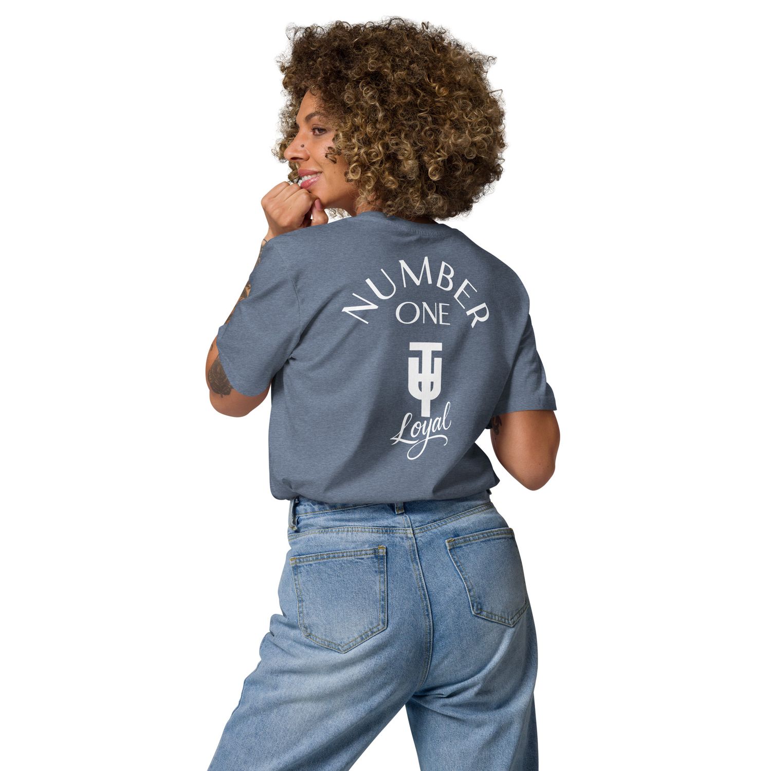 T.U.T. / TW UNITE NO.One | Unisex Bio-T-Shirt mit Rippkragen