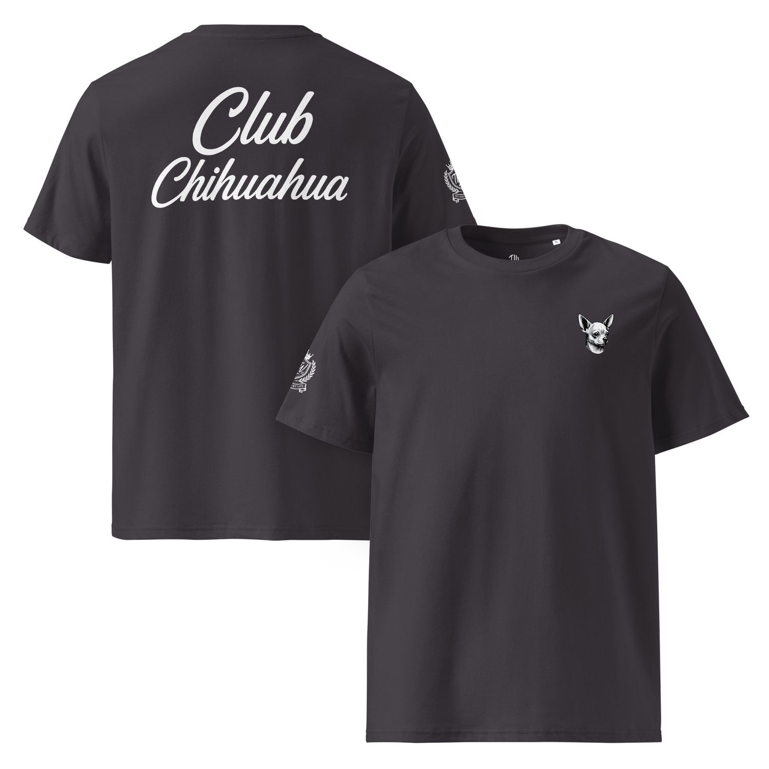 The Wuff® Team Chihuahua | Unisex Bio-T-Shirt mit Rippkragen