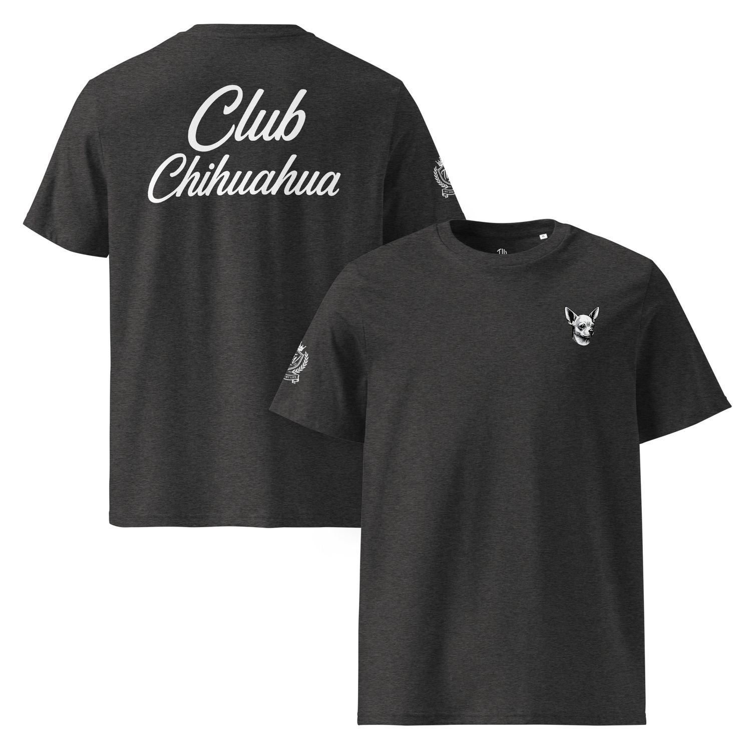 The Wuff® Team Chihuahua | Unisex Bio-T-Shirt mit Rippkragen