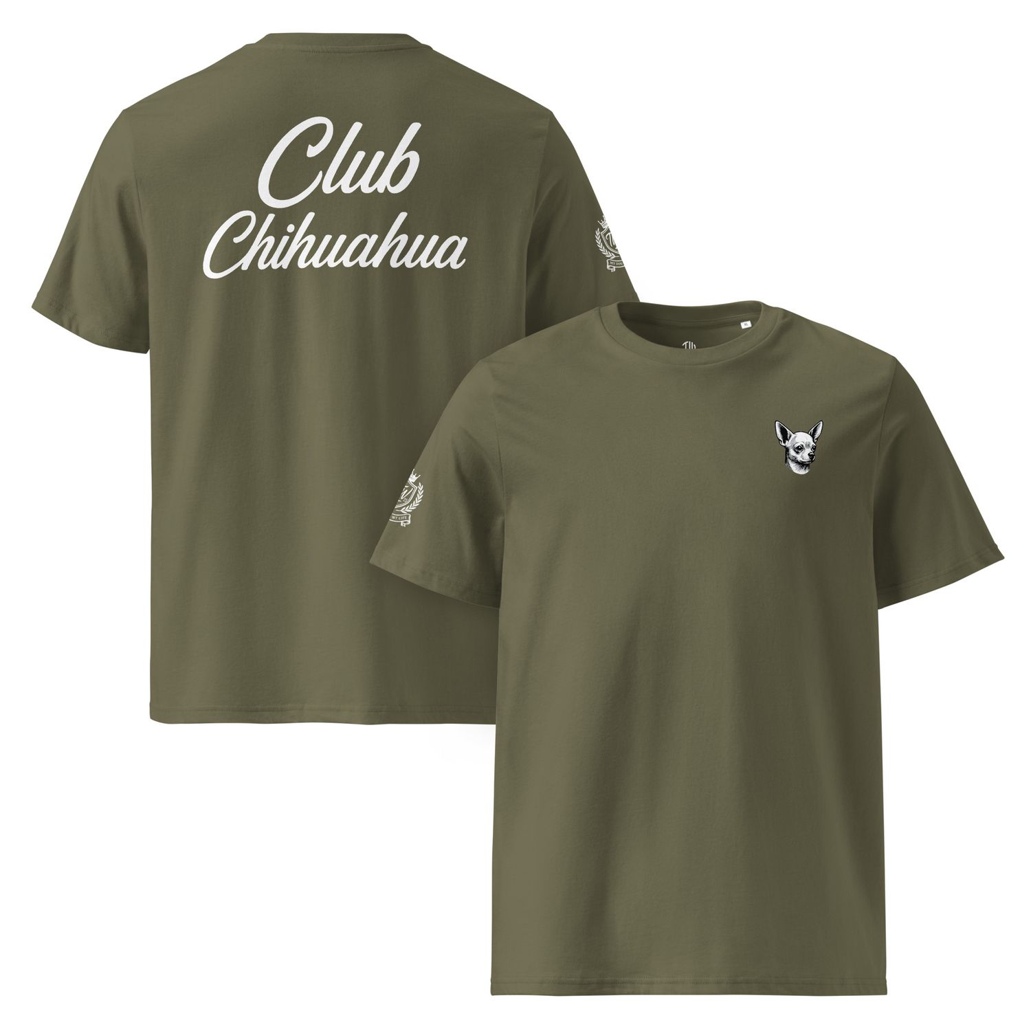 The Wuff® Team Chihuahua | Unisex Bio-T-Shirt mit Rippkragen