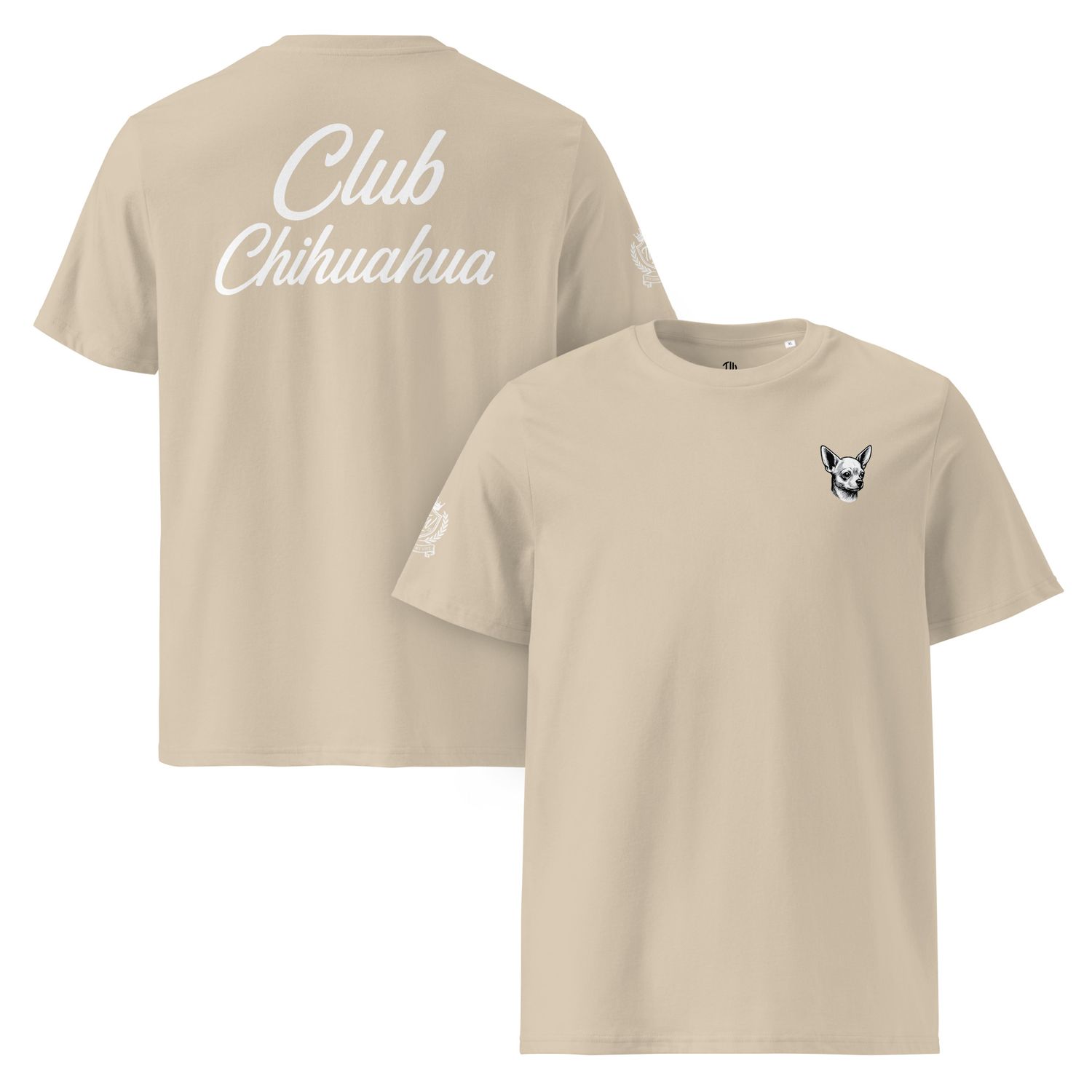 The Wuff® Team Chihuahua | Unisex Bio-T-Shirt mit Rippkragen