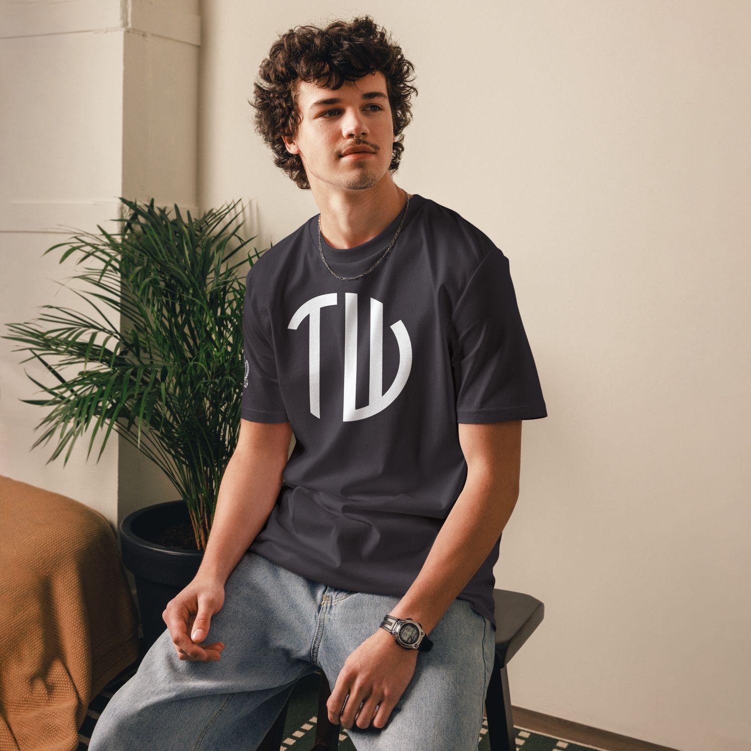 The Wuff® Original | Unisex Bio-T-Shirt mit Rippkragen