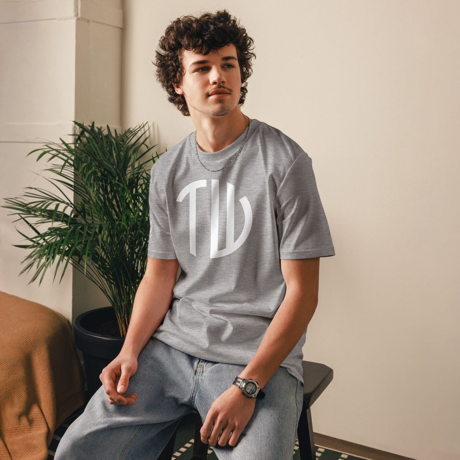 The Wuff® Original | Unisex Bio-T-Shirt mit Rippkragen