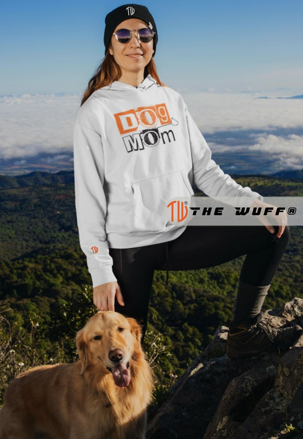 The Wuff® Bio-Hoodie | Dog Mom Orange Edition