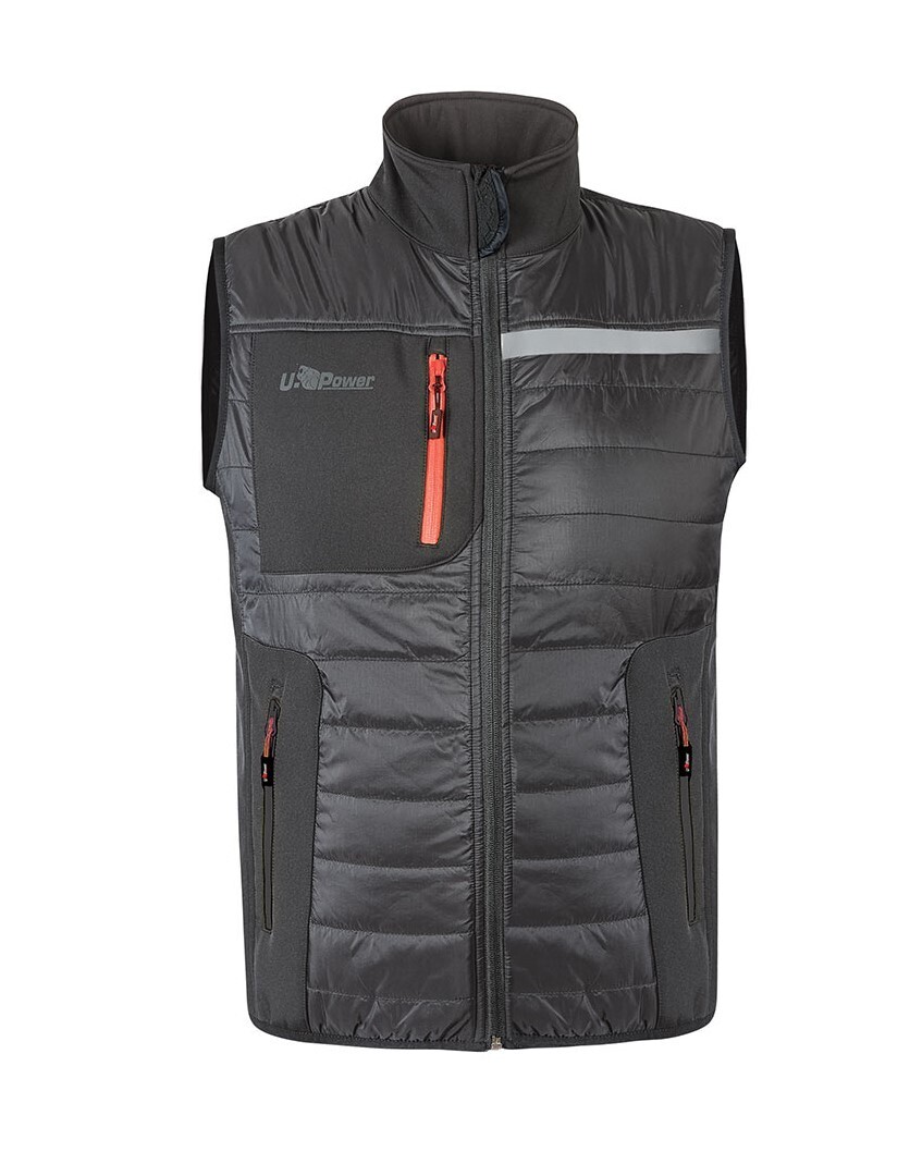 VESTE SANS MANCHE DE TRAVAIL U-POWER WALL ASPHALT GREY