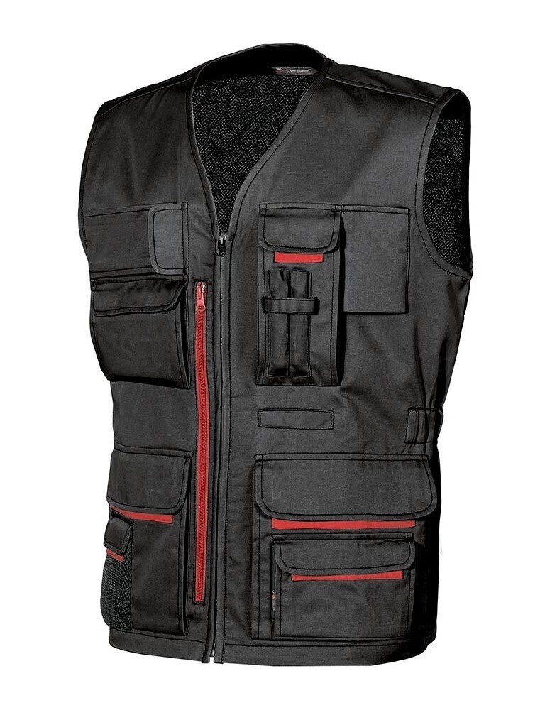 VESTE SANS MANCHE DE TRAVAIL U-POWER FUN BLACK CARBON