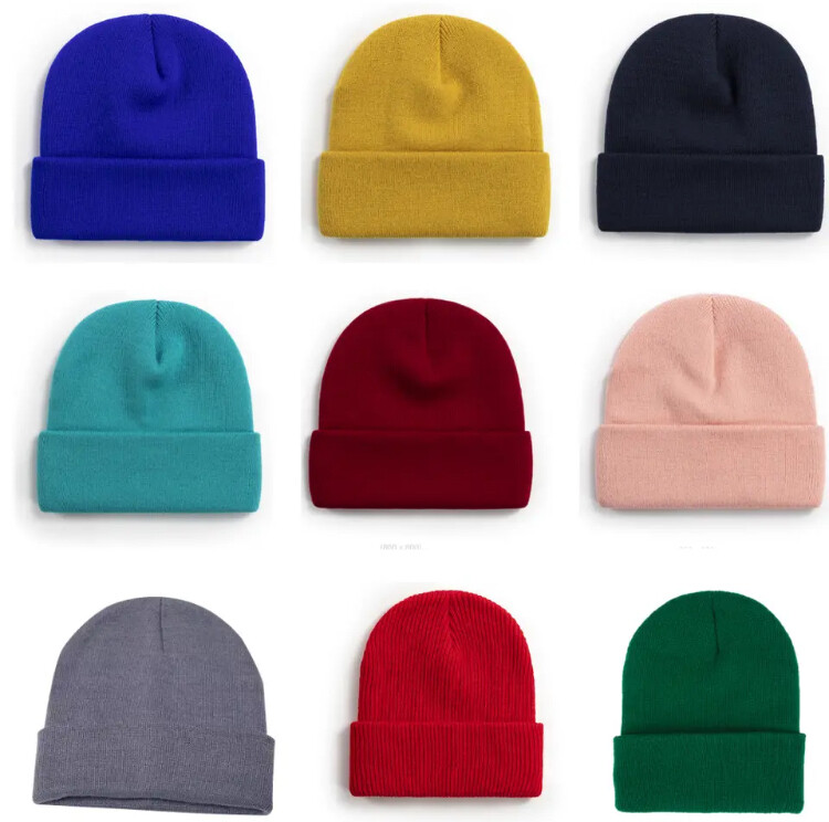 Beanie Knitted Woolly Winter Hats For Men Women Double Layer Ski Skateboard UK